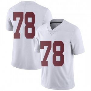 NCAA Men's Alabama Crimson Tide #78 Amari Kight Stitched College Nike Authentic No Name White Football Jersey LT17U53US